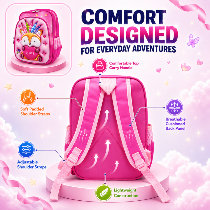 School Backpack Lightweight Large Capacity Multi Pocket Bookbag Adjustable Padded Shoulder Straps Water Resistant Everyday Backpack Study Travel Outdoor Activities Daily Use