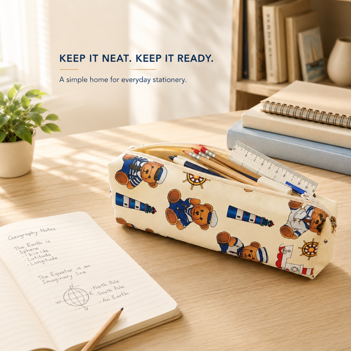 Pencil Pouch, Multipurpose Zipper Pouch for Stationery, Pens, Pencils, School Supplies, Office Essentials and Everyday Organization