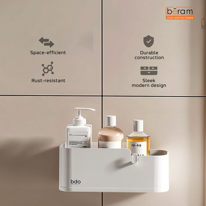 Wall-Mounted Soap Rack – Durable Plastic Soap Holder with Drainage for Bathroom & Kitchen Organization. Space-Saving Easy-to-Install Soap Dish Keeps Bars Dry and Long-Lasting.