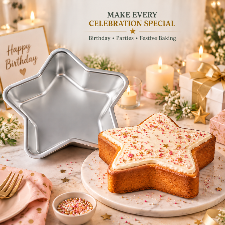 BERAM Non Stick Food Grade Aluminium Alloy Cake Mould Creative Shape Baking Pan for Birthday Party Christmas Kids Home Bakers Baking Lovers Decorating Essentials Baking Tools Kitchen Accessories Oven Safe Durable