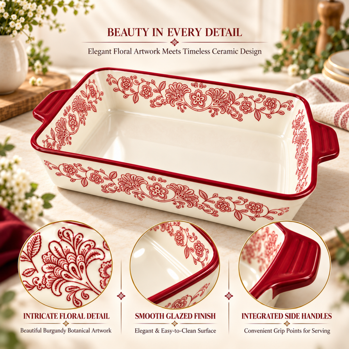Ceramic Serving Tray Microwave Dishwasher Safe Ceramic Platter for Snacks Desserts Appetizers Sushi Pastry Dry Fruits Dining Kitchen Buffet Party and Restaurant Use