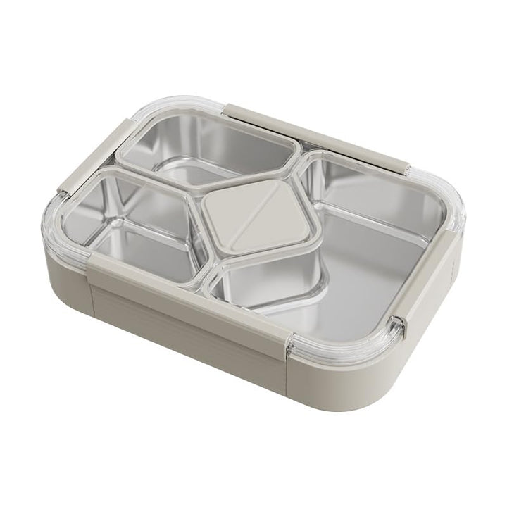 Beram 4-Compartment Premium Stainless Steel Lunch Box 1020ml Insulated Bento Box for Kids & Adults Leakproof BPA-Free Dishwasher Safe with Tableware SUS 304+PP+Silicon