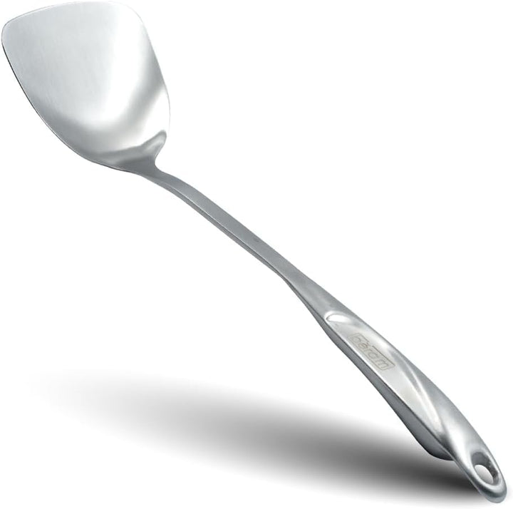 BERAM Cooking Utensils Set S-Shaped 304 Stainless Steel Silverware Cookware Set Includes Spatula Skimmer Soup Ladle Turner Pasta Server Rice Scoop with Multipurpose Stand