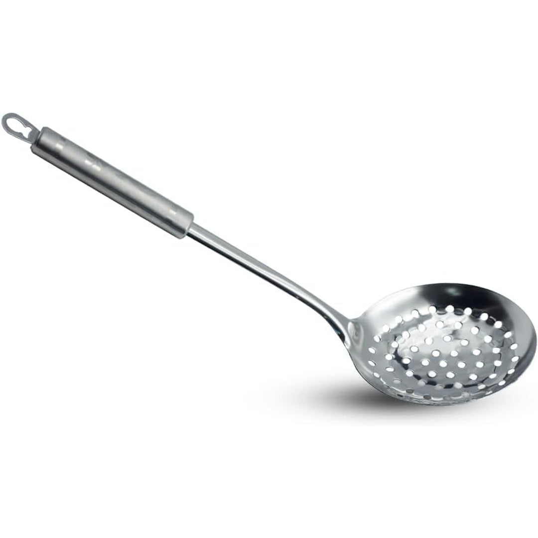BERAM Stainless Steel Cooking Utensils Set 6 Pieces Four Leaf Design Handles Spatula Turner Rice Scoop Pasta Server Skimmer Soup Ladle Kitchen Tools for Daily Use