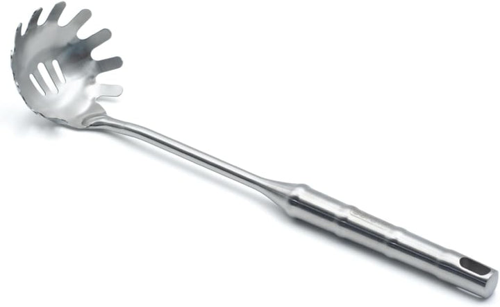 Stainless Steel Bamboo Pasta Server