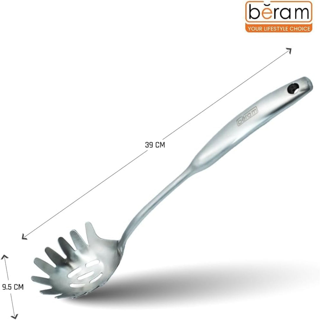 BERAM Elegant Hollow Handles Stainless Steel Cooking Utensils Set 6 Pieces Spatula Turner Rice Scoop Pasta Server Skimmer Soup Ladle Kitchen Tools for Daily Use Daily Use Cookware Set 304
