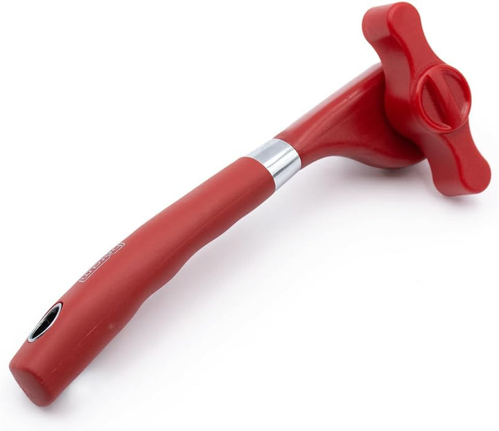 BERAM Manual Can Opener – Heavy Duty Stainless Steel Lid Opening Tool with Curved Handles – Handheld Multiopener with Sharp Blades & Smooth Edge Cutting