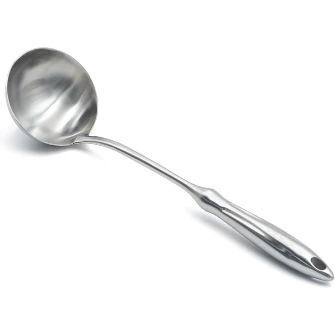 BERAM Honor Cooking Utensils Set 304 Stainless Steel 6 Pieces Soup Spoon Spatula Slotted Turner Rice Scoop Pasta Server Skimmer Food Grade Kitchen Tools