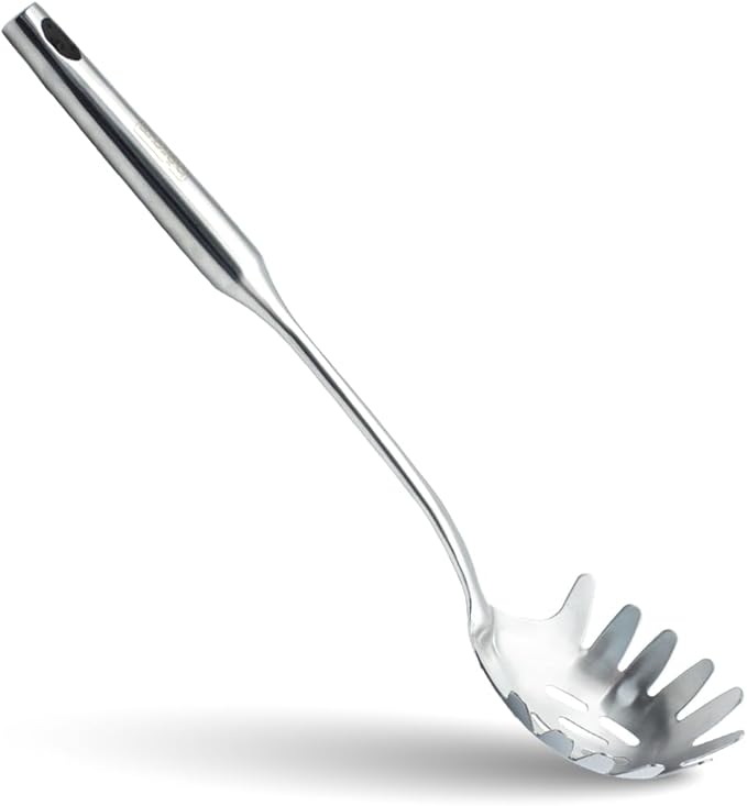 Plain Stainless Steel Pasta Server