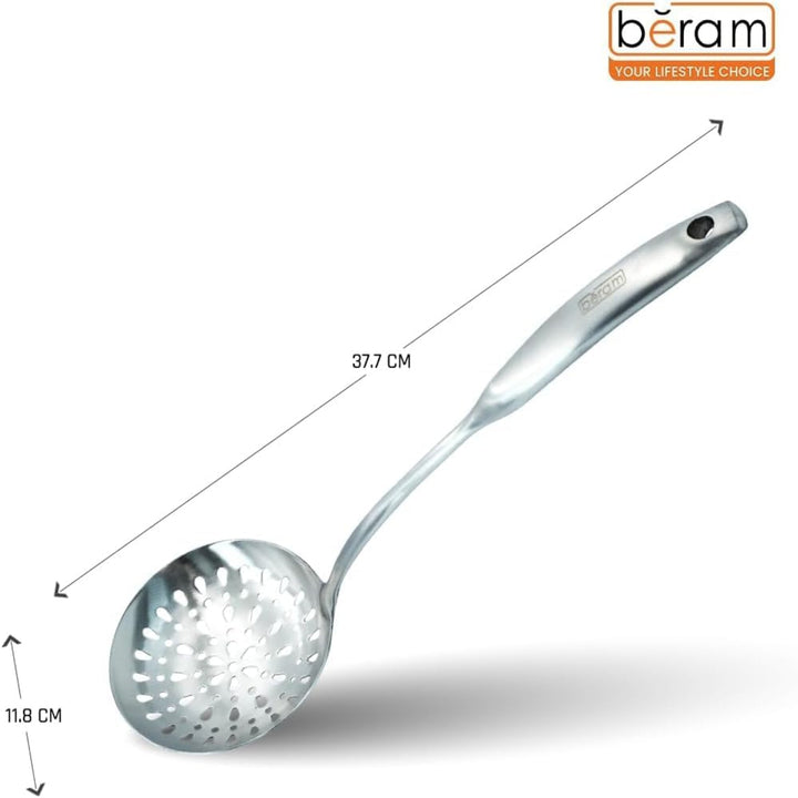 BERAM Elegant Hollow Handles Stainless Steel Cooking Utensils Set 6 Pieces Spatula Turner Rice Scoop Pasta Server Skimmer Soup Ladle Kitchen Tools for Daily Use Daily Use Cookware Set 304