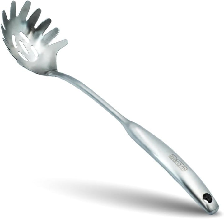 BERAM Elegant Hollow Handles Stainless Steel Cooking Utensils Set 6 Pieces Spatula Turner Rice Scoop Pasta Server Skimmer Soup Ladle Kitchen Tools for Daily Use Daily Use Cookware Set 304