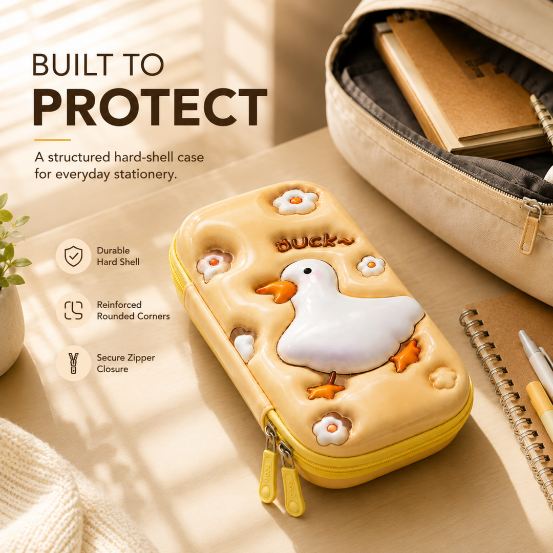 Pencil Case Large Capacity Durable Zipper Pencil Pouch Portable Stationery Organizer Multi-Purpose Pen Holder Bag for School Office Travel