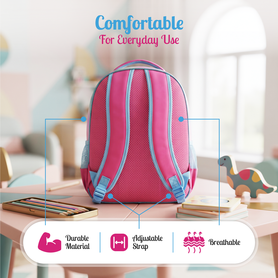 14 Inch School Backpack with Spacious Compartments | Lightweight Durable Water-Resistant Bag | Ergonomic Shoulder Straps, Multi-Pocket Storage for Daily Use, Travel & Office