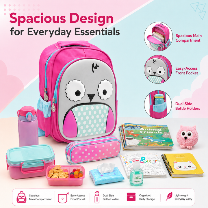 School Backpack Lightweight Large Capacity Multi Pocket Bookbag Adjustable Padded Shoulder Straps Water Resistant Everyday Backpack Study Travel Outdoor Activities Daily Use