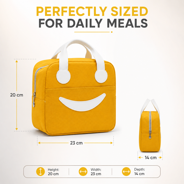 Insulated Lunch Bag, Reusable Thermal Lunch Tote with Zipper Closure, Lightweight Lunch Box Carry Bag for Office, School, Travel, Picnic, Work and Daily Meal Storage