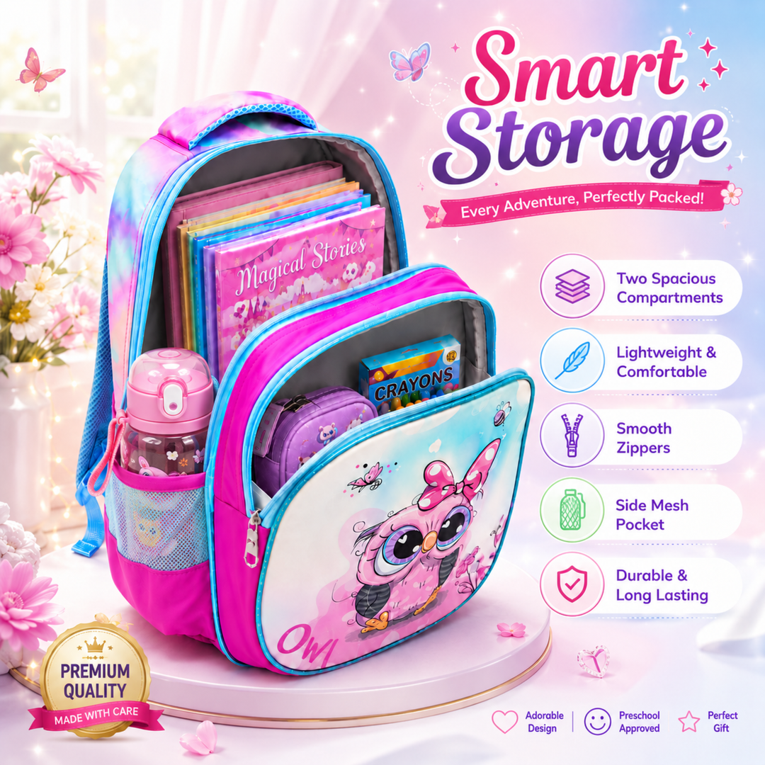 14 Inch School Backpack with Spacious Compartments | Lightweight Durable Water-Resistant Bag | Ergonomic Shoulder Straps, Multi-Pocket Storage for Daily Use, Travel & Office