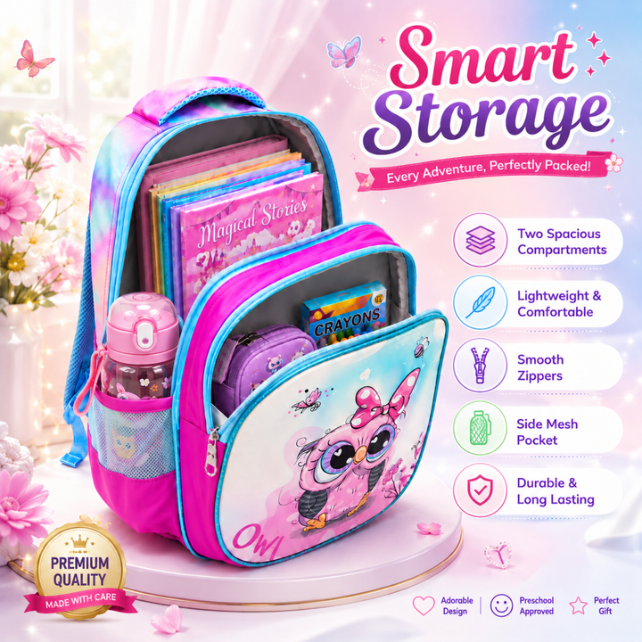 14 Inch School Backpack with Spacious Compartments | Lightweight Durable Water-Resistant Bag | Ergonomic Shoulder Straps, Multi-Pocket Storage for Daily Use, Travel & Office