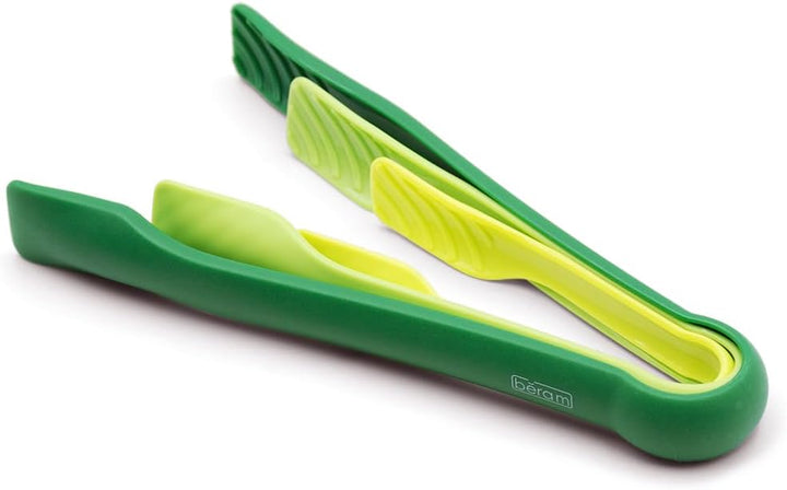 BERAM Plastic Kitchen Tongs Set of 3 Food Serving and BBQ Tongs for Bread Salad Fruit Buffet and Grilling Durable BPA Free Reusable Utility Tongs for Home Party and Daily Use