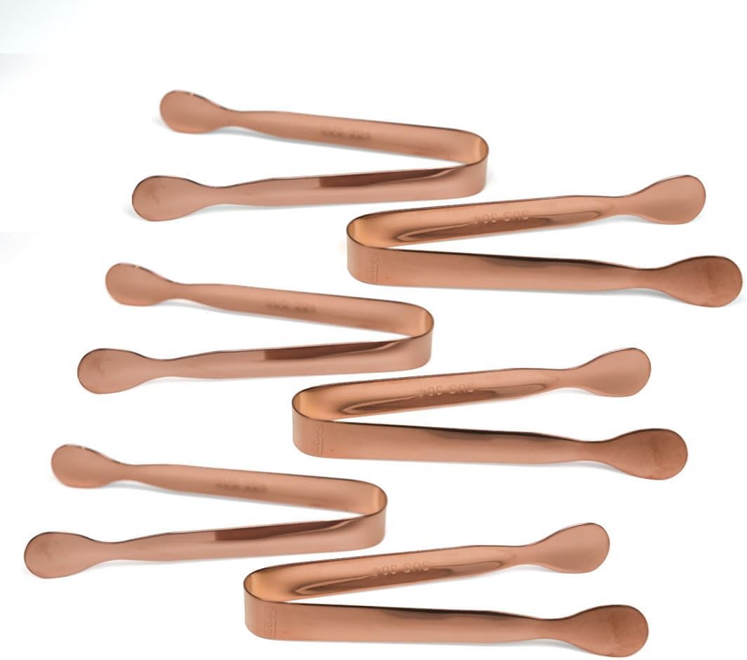 Beram Sugar Tong – Stainless Steel Mini Tongs for Sugar Cubes Ice Snacks & Tea Parties – Durable Rust-Resistant Oval Design