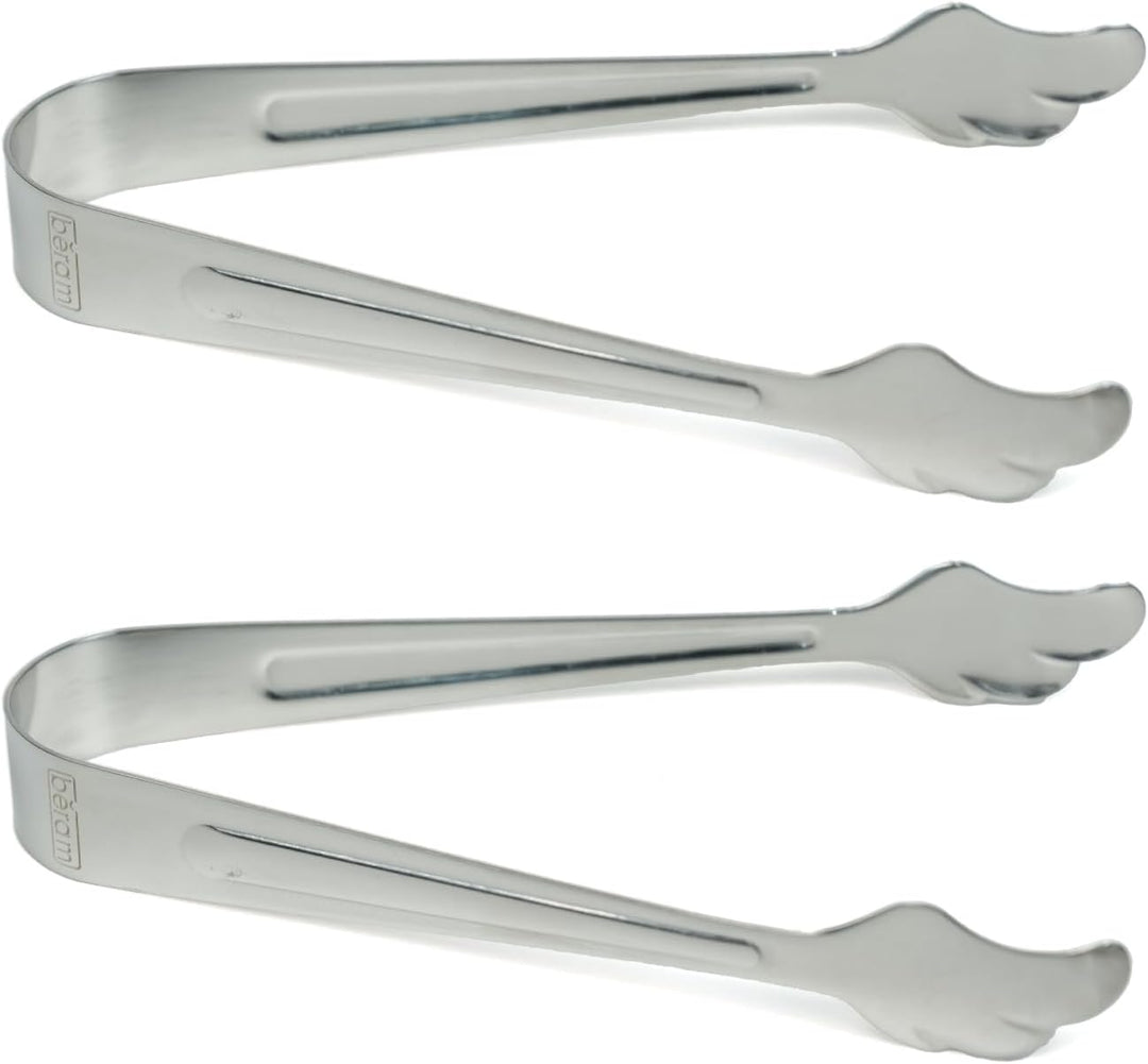 Beram Sugar Tong – Stainless Steel Mini Tongs for Sugar Cubes Ice Snacks & Tea Parties – Durable Rust-Resistant Leaf Design