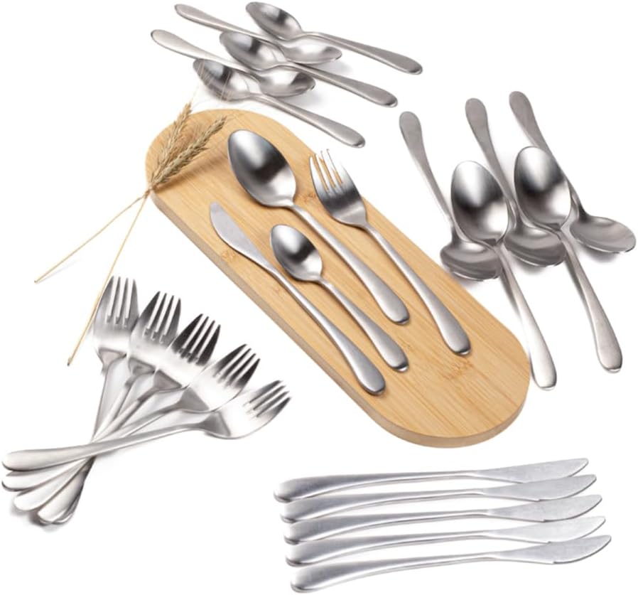 BERAM Elegant Silverware Cutlery Set, Elegant Stainless Steel, 18/10 Grade Kitchen Utensils Set, Tableware Set for Home, Restaurants