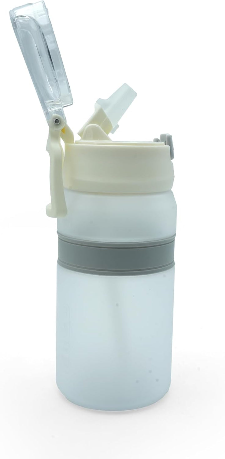 TR6 Hydra Boost Active Frosted 550ml BPA Free Tritan Bottle with Straw, Lockable Flip Lid Leakproof, Lightweight & Stylish Ideal for Gym, Work, School & Outdoor Use