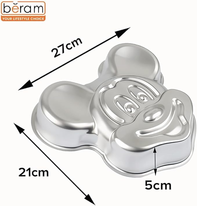 BERAM Non Stick Food Grade Aluminium Alloy Cake Mould Creative Shape Baking Pan for Birthday Party Christmas Kids Home Bakers Baking Lovers Decorating Essentials Baking Tools Kitchen Accessories Oven Safe Durable