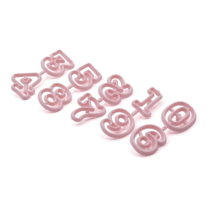 BERAM Number Shape Mold Set 0 to 9 Reusable Cookie Cutters and Cake Moulds Easy to Clean Baking Tools for Kids DIY Cupcake and Fondant Decoration Set for Birthdays and Daily Use