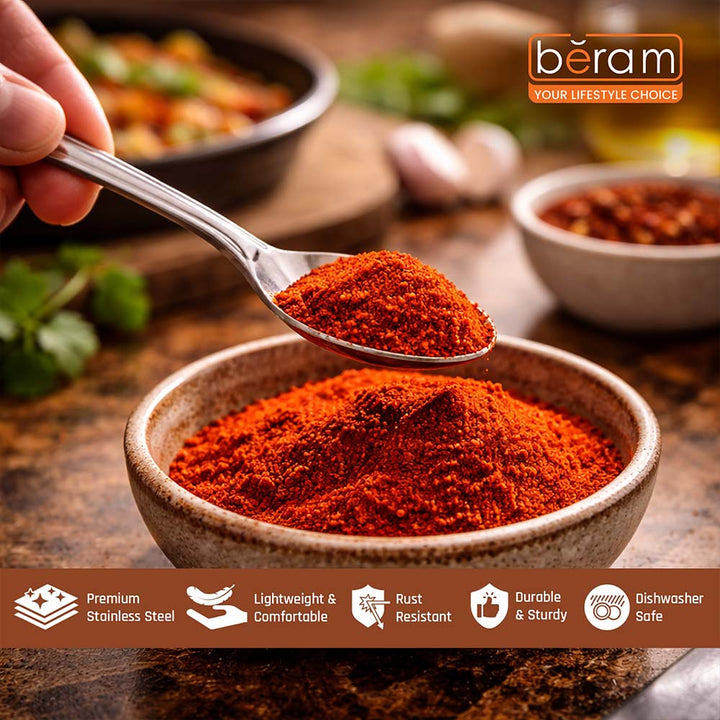 BERAM Eternal Forge Cutlery, Elegant Stainless Steel Flatware, 18/10 Grade, Kitchen Utensils Set, Tableware Set For Home, Restaurants, Hotels and More
