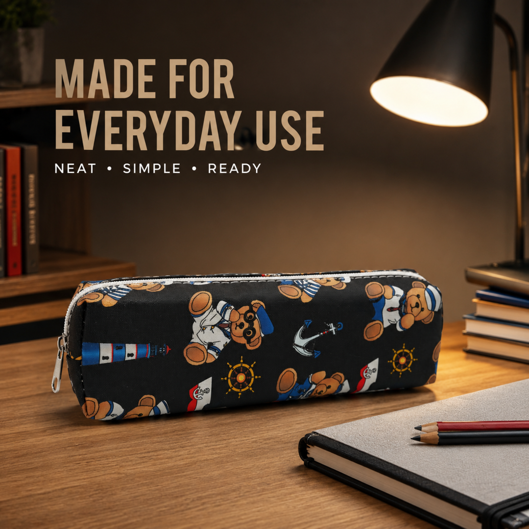 Pencil Pouch, Multipurpose Zipper Pouch for Stationery, Pens, Pencils, School Supplies, Office Essentials and Everyday Organization