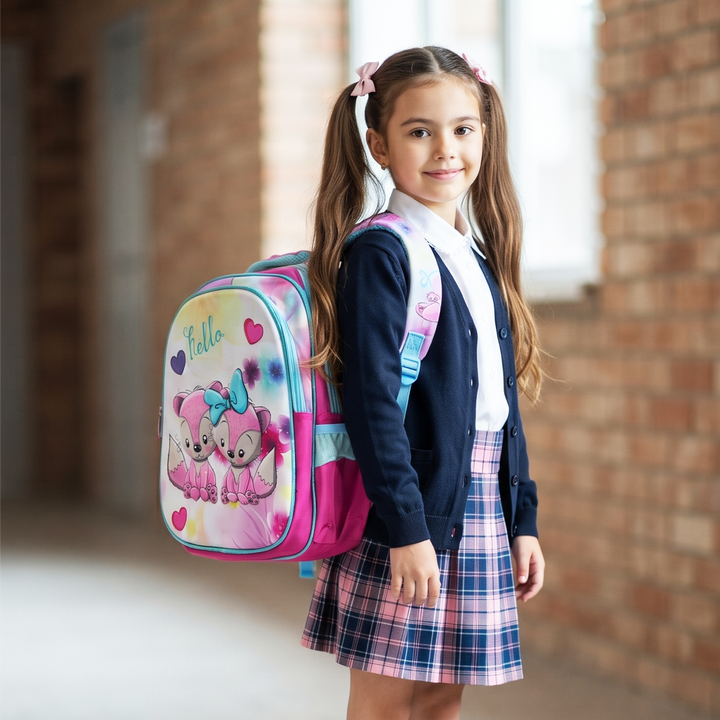 14 Inch School Backpack with Spacious Compartments | Lightweight Durable Water-Resistant Bag | Ergonomic Shoulder Straps, Multi-Pocket Storage for Daily Use, Travel & Office