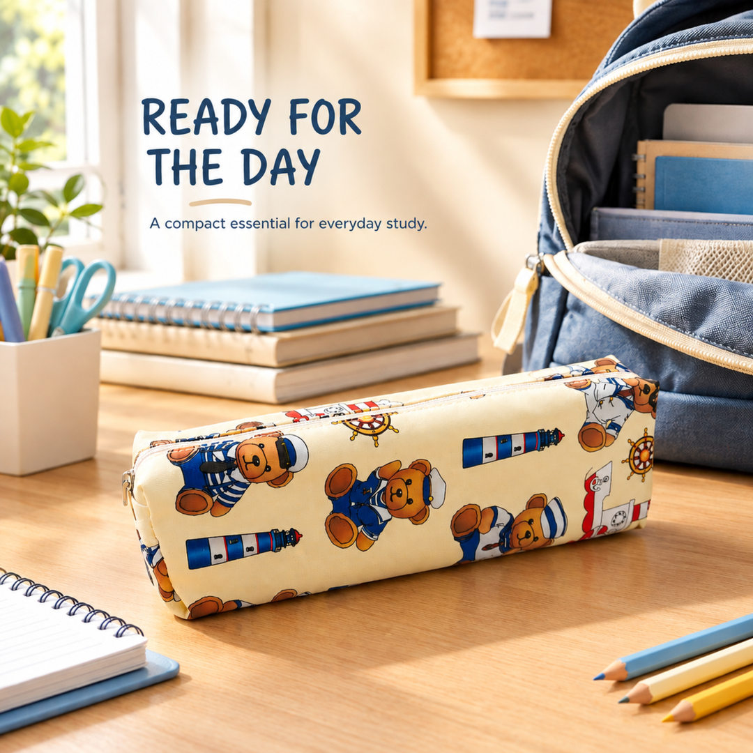 Pencil Pouch, Multipurpose Zipper Pouch for Stationery, Pens, Pencils, School Supplies, Office Essentials and Everyday Organization
