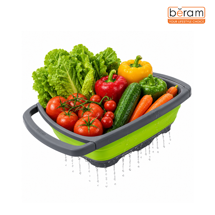 Collapsible Colander with Extendable Handles