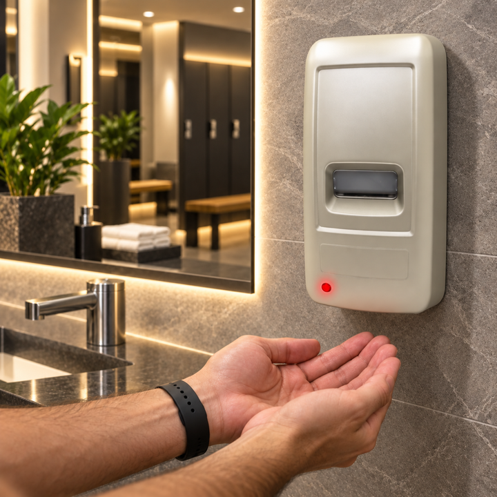Beram 1000ML Automatic Soap Dispenser Wall Mounted Touchless Hand Sanitizer & Liquid Soap Dispenser Battery Operated Refillable Commercial Dispenser for Bathroom Kitchen Office