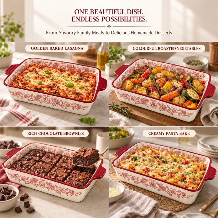 Ceramic Serving Tray Microwave Dishwasher Safe Ceramic Platter for Snacks Desserts Appetizers Sushi Pastry Dry Fruits Dining Kitchen Buffet Party and Restaurant Use