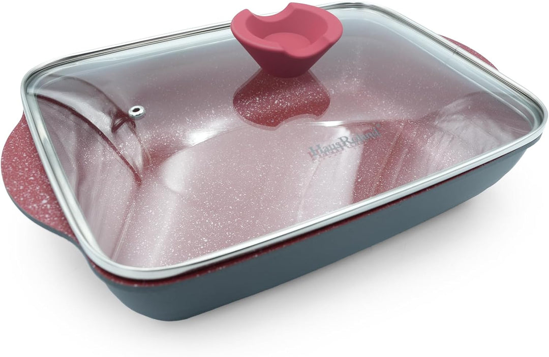 14Pcs Black Granite Nonstick Cookware Set with Lids Die-Cast Aluminum Induction & Oven Safe PFOA/PTFE-Free Kitchen Utensil Durable Scratch-safe Pots & Pans for Cooking (14PCS Set)