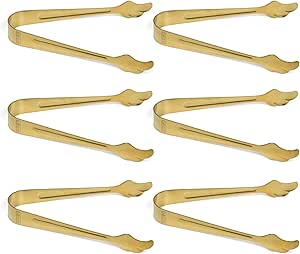 Beram Sugar Tong – Stainless Steel Mini Tongs for Sugar Cubes Ice Snacks & Tea Parties – Durable Rust-Resistant Leaf Design