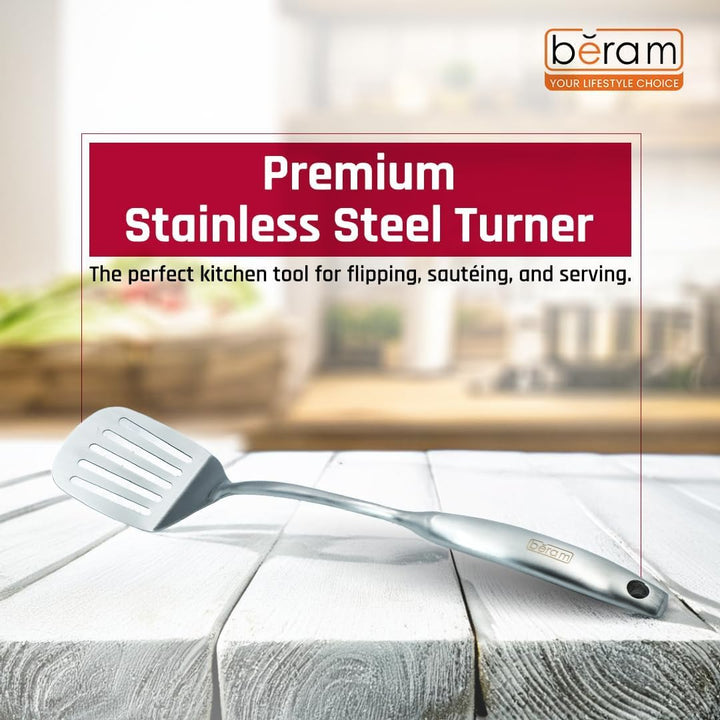 BERAM Elegant Hollow Handles Stainless Steel Cooking Utensils Set 6 Pieces Spatula Turner Rice Scoop Pasta Server Skimmer Soup Ladle Kitchen Tools for Daily Use Daily Use Cookware Set 304