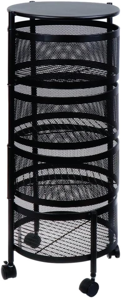 Movable 5-Tier Metal Rack