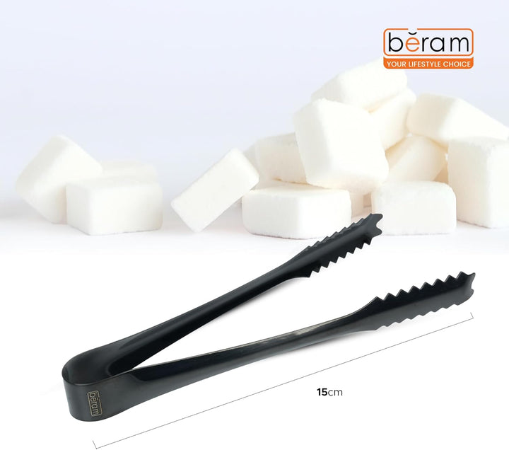 Beram Sugar Tong – Stainless Steel Mini Tongs for Sugar Cubes, Ice, Snacks & Tea Parties – Durable, Rust-Resistant Zig Zag 15