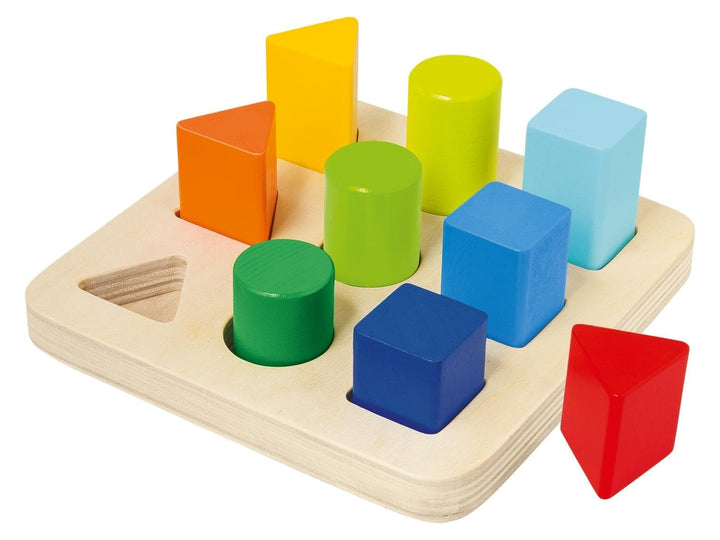 Colorful Wooden Shape Matching Set for Toddlers  Early Learning Educational Toy to Boost Motor Skill Development Shape Recognition and Cognitive Skills  Safe Durable and Fun Wooden Puzzle Game