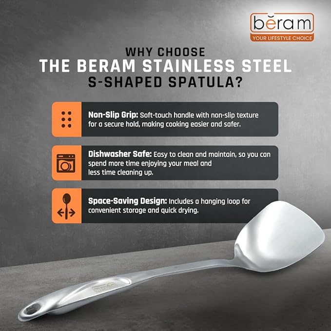 Stainless Steel S-Shaped Spatula