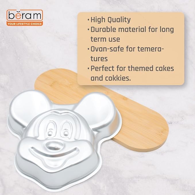 BERAM Non Stick Food Grade Aluminium Alloy Cake Mould Creative Shape Baking Pan for Birthday Party Christmas Kids Home Bakers Baking Lovers Decorating Essentials Baking Tools Kitchen Accessories Oven Safe Durable
