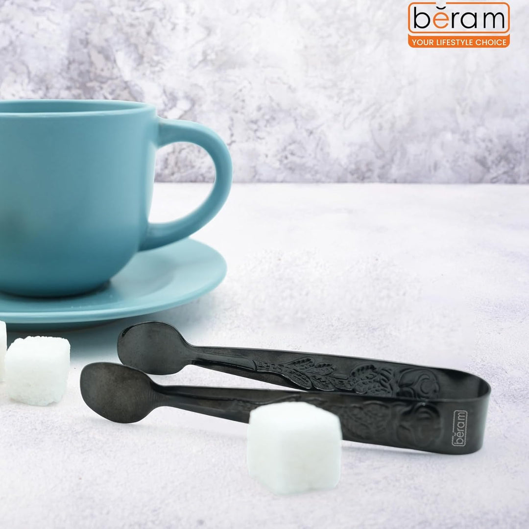 Beram Sugar Tong – Stainless Steel Mini Tongs for Sugar Cubes, Ice, Snacks & Tea Parties – Durable, Rust-Resistant Handle Design