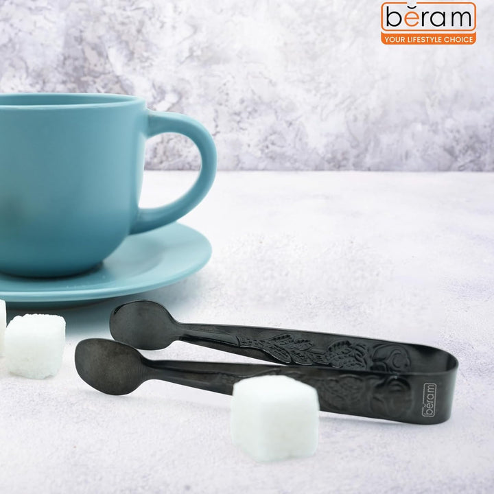 Beram Sugar Tong – Stainless Steel Mini Tongs for Sugar Cubes, Ice, Snacks & Tea Parties – Durable, Rust-Resistant Handle Design