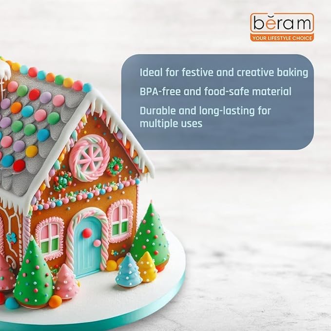 BERAM Non Stick Food Grade Aluminium Alloy Cake Mould Creative Shape Baking Pan for Birthday Party Christmas Kids Home Bakers Baking Lovers Decorating Essentials Baking Tools Kitchen Accessories Oven Safe Durable