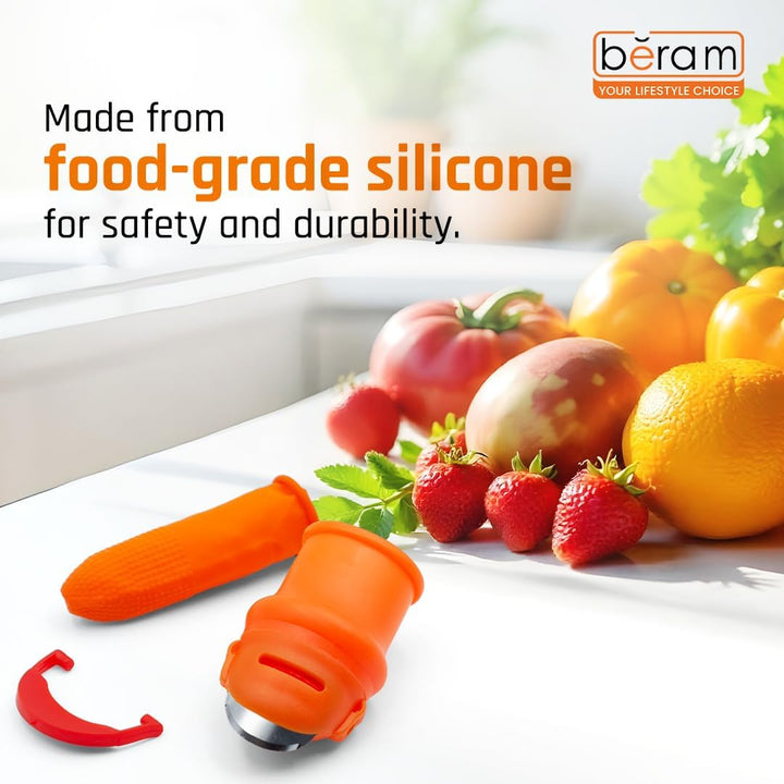 Silicone Thumb Knife Finger Protector Vegetable Harvesting Knife Plant Blade Scissors Cutting Rings Garden Gloves | Beram