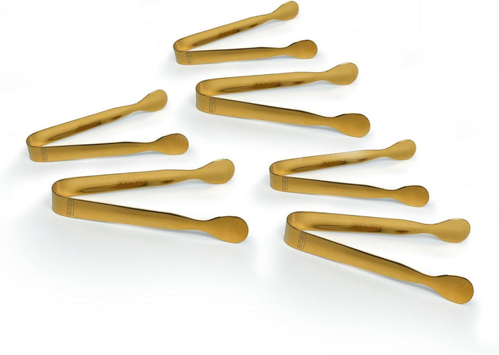 Beram Sugar Tong – Stainless Steel Mini Tongs for Sugar Cubes Ice Snacks & Tea Parties – Durable Rust-Resistant Oval Design