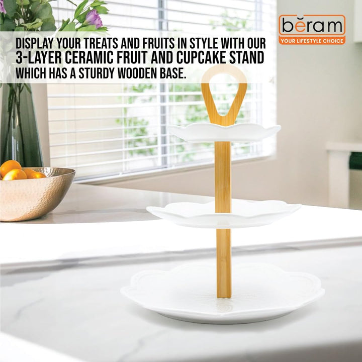 Beram Fruit Basket for Kitchen Counter Metal Wire Fruit Bowl & Vegetable Storage Organizer Rustic Countertop Fruit Holder with Handle for Kitchen, Dining & Pantry