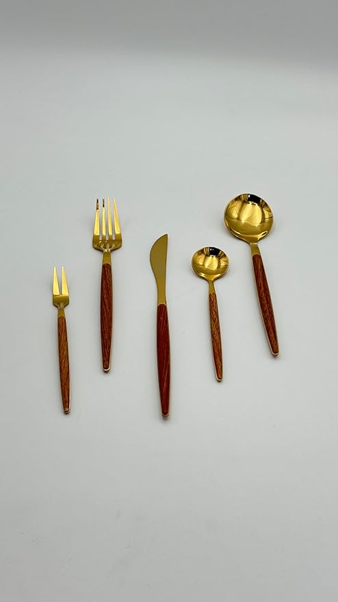 Golden Timber 5-Piece Cutlery Set